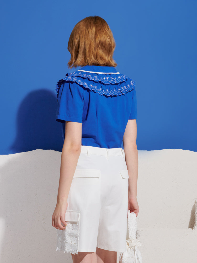 Aegean Trim Blouse