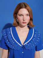 Aegean Trim Blouse