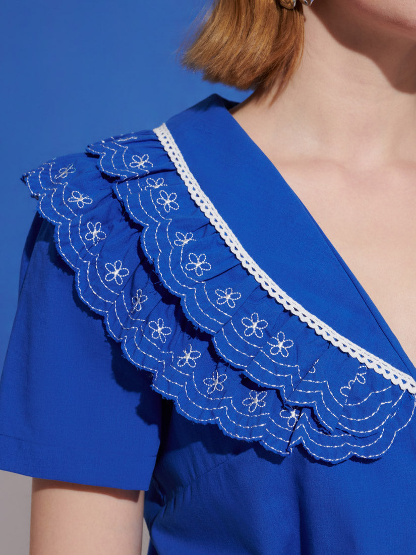 Aegean Trim Blouse