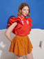Apricot Sky Trim Top