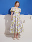 Fig Flora Jacquard Midi Dress