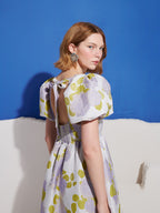 Fig Flora Jacquard Midi Dress