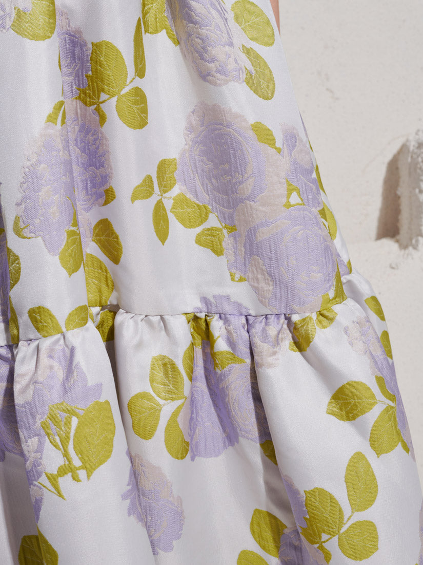 Fig Flora Jacquard Midi Dress