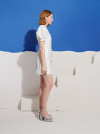 Milos Brooches Mini Dress