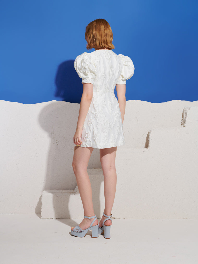 Milos Brooches Mini Dress