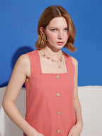 Island Life Embroidered Mini Dress