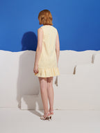 Lemon Zest Embellished Mini Dress