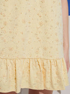 Lemon Zest Embellished Mini Dress