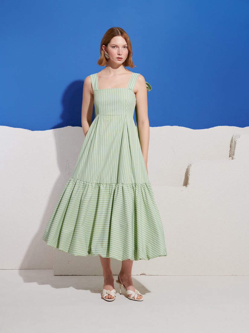 Caper Stripe Maxi Dress
