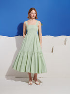 Caper Stripe Maxi Dress