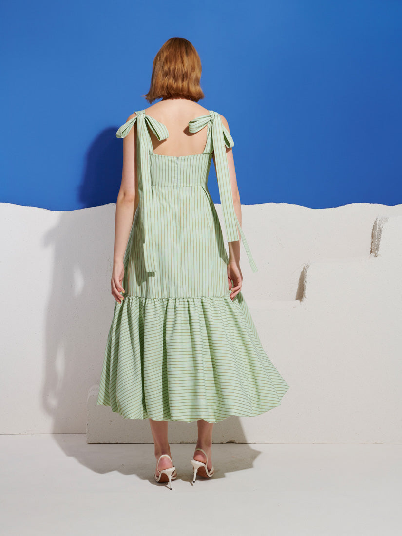 Caper Stripe Maxi Dress