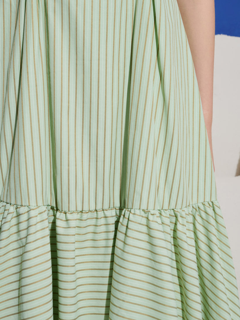 Caper Stripe Maxi Dress