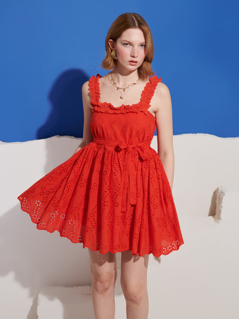 Saffron Trim Mini Dress