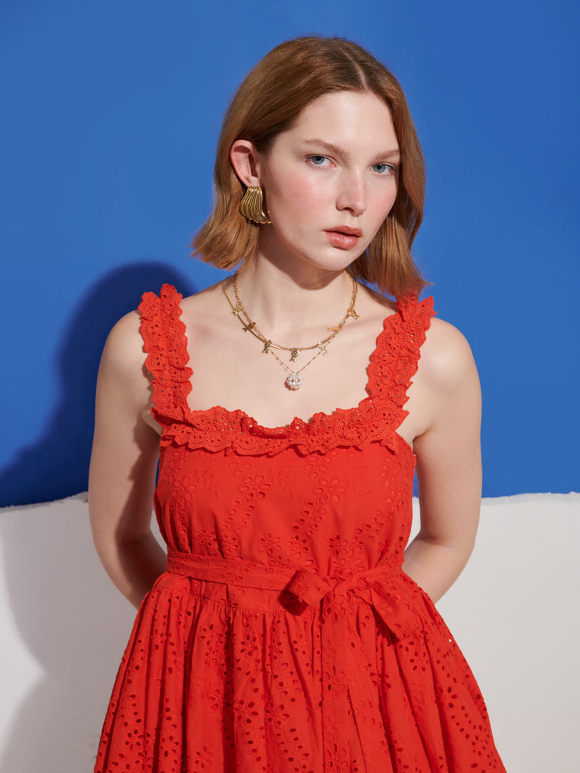 Saffron Trim Mini Dress
