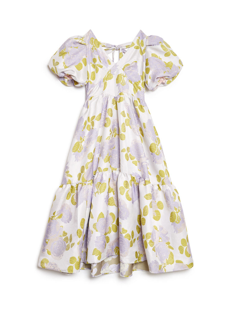 Fig Flora Jacquard Midi Dress