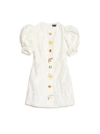 Milos Brooches Mini Dress