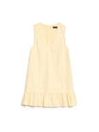 Lemon Zest Embellished Mini Dress