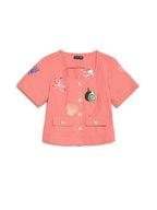 Island Life Embroidered Top