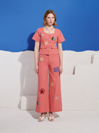 Island Life Embroidered Top