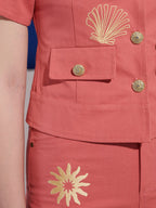 Island Life Embroidered Top